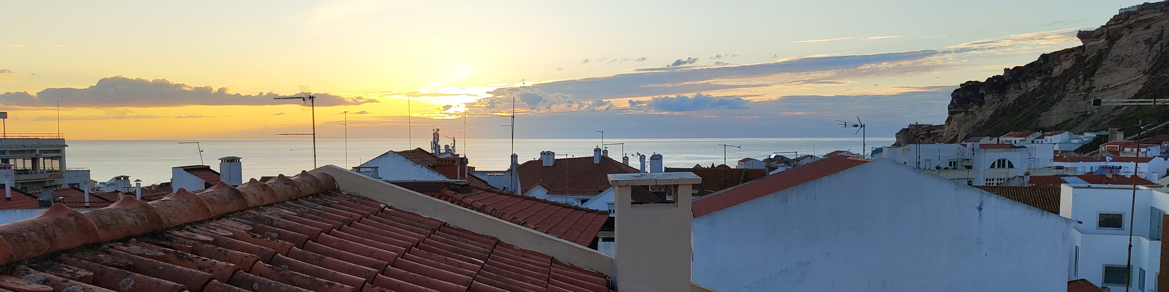 Sonnenuntergang in Nazaré