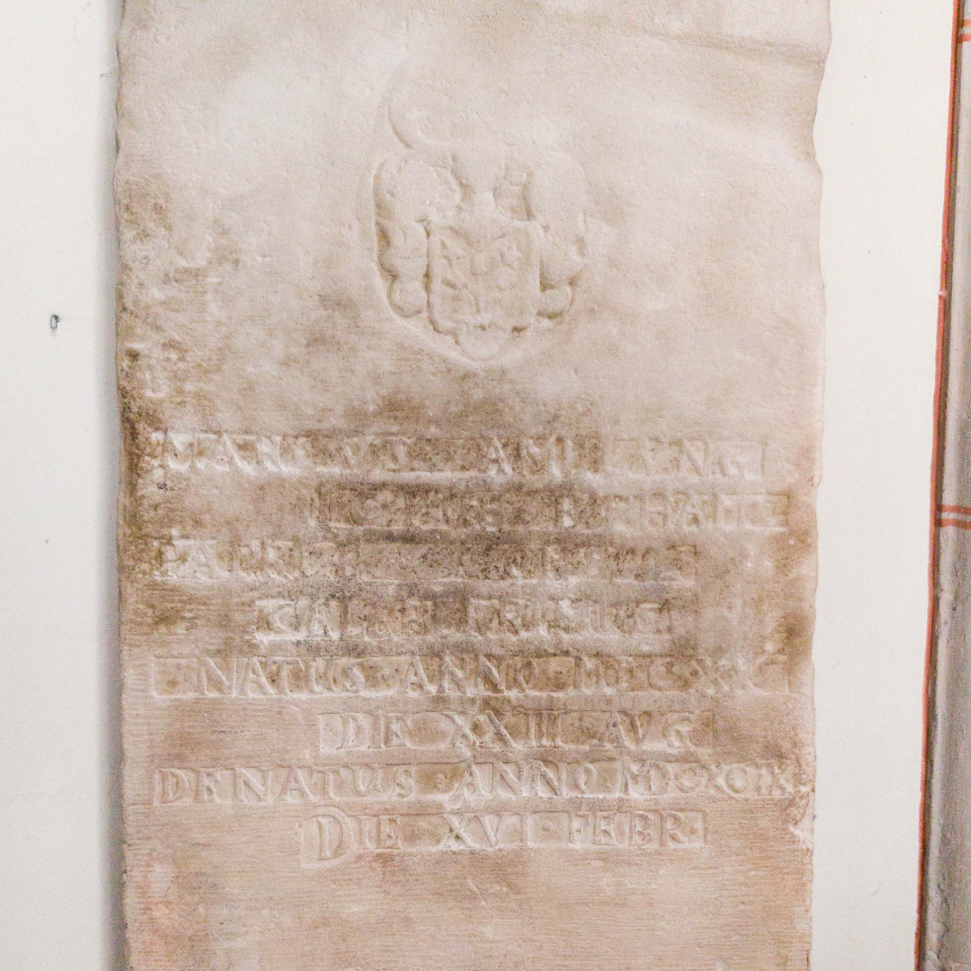 Der Grabstein zu Ehren eines meiner Altvorderen