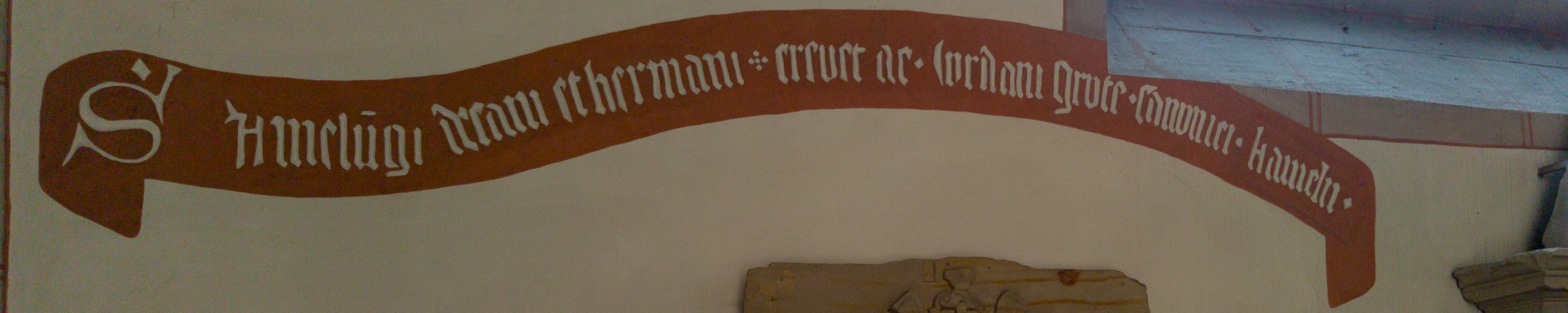 Der Spruch zu Ehren eines meiner Altvorderen