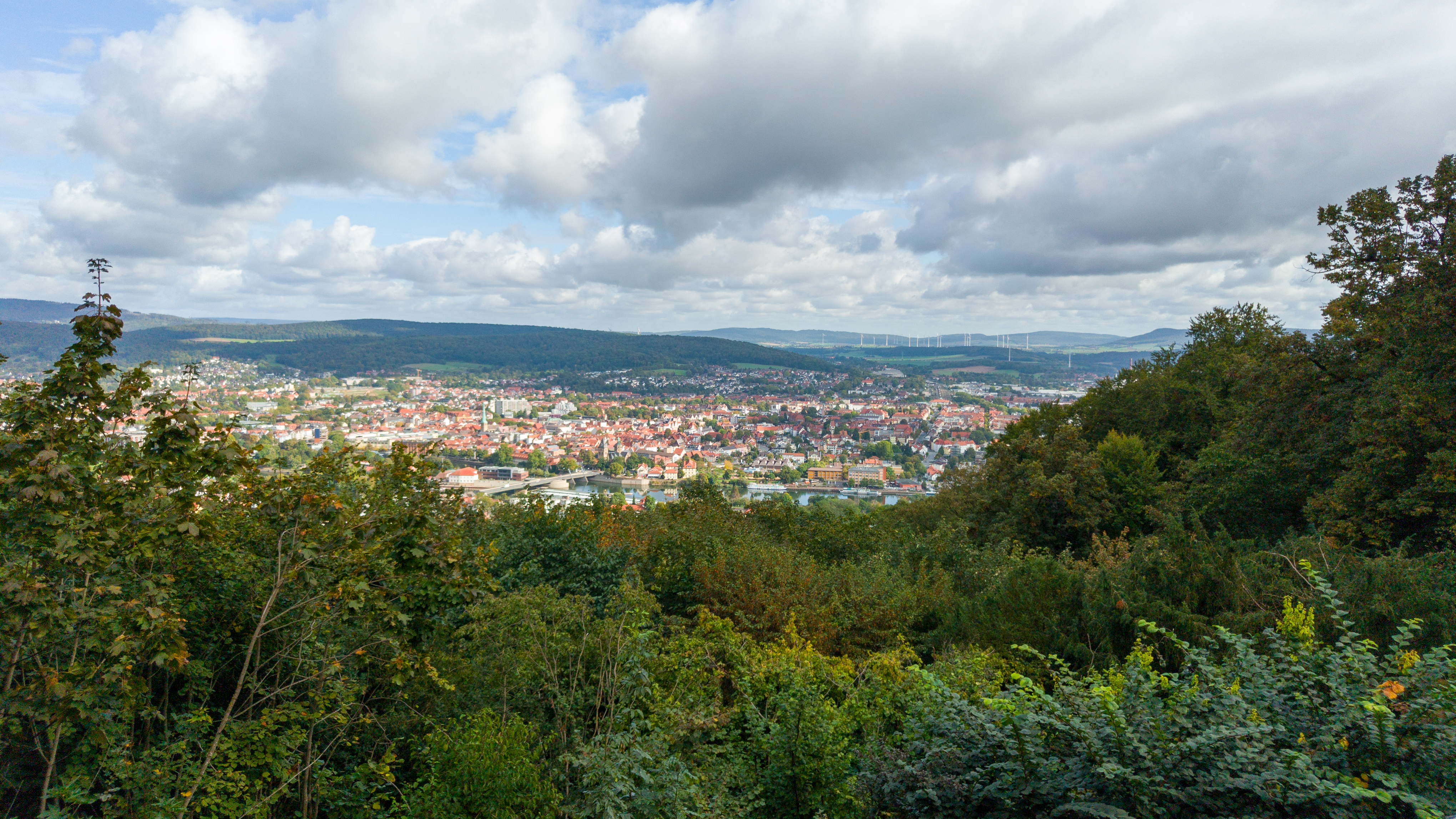 Panorama Blich auf Hamlen vom Klütturm aus