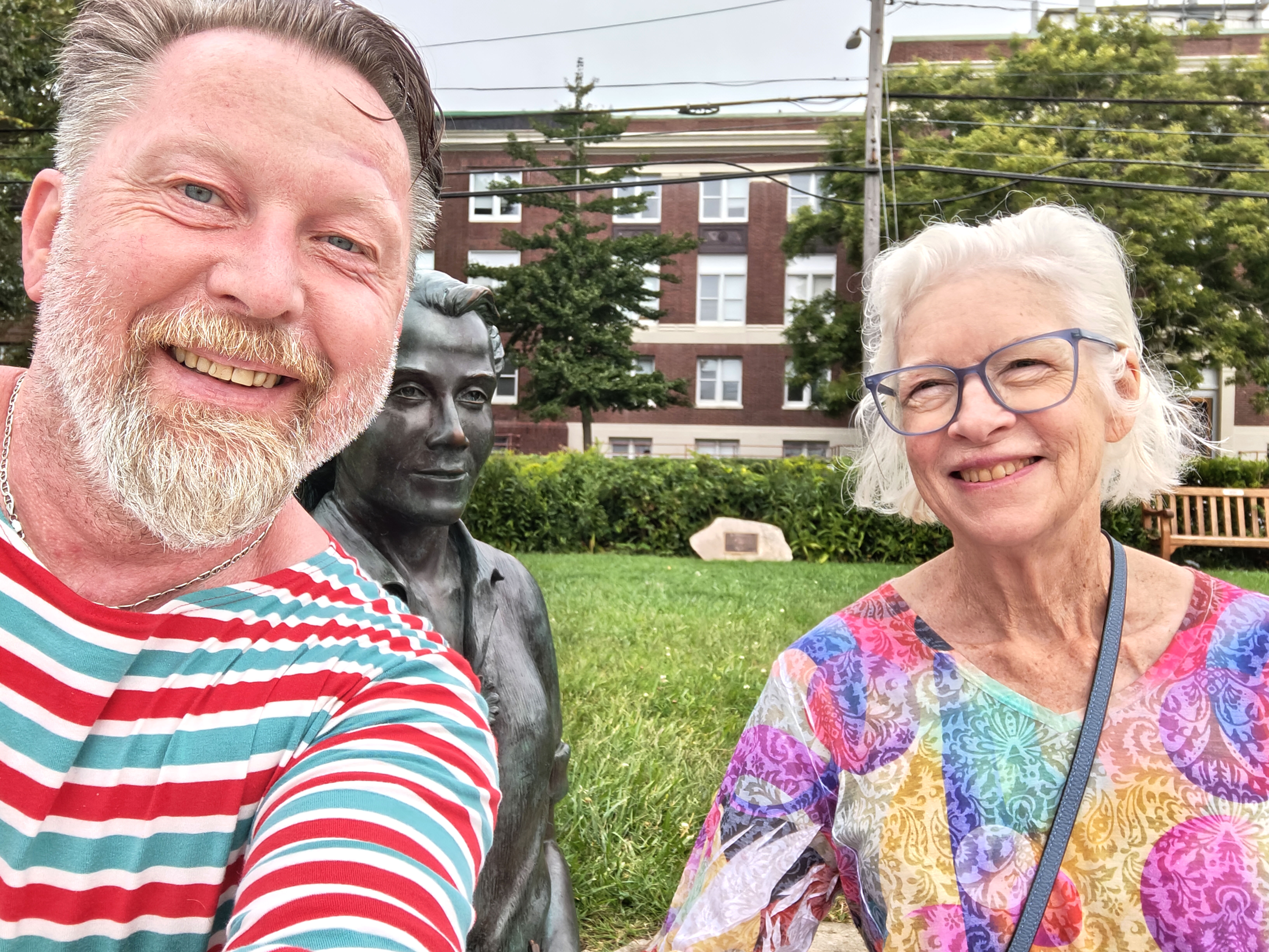 Cousine K. rechts, Rachel Carson mitte und meine Wenigkeit links