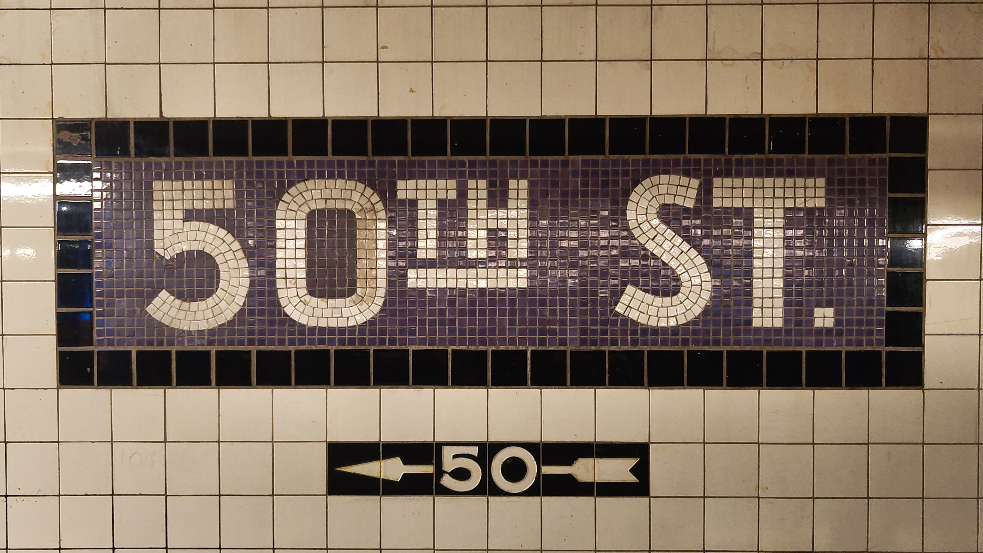 Subway Name an der 50th St.