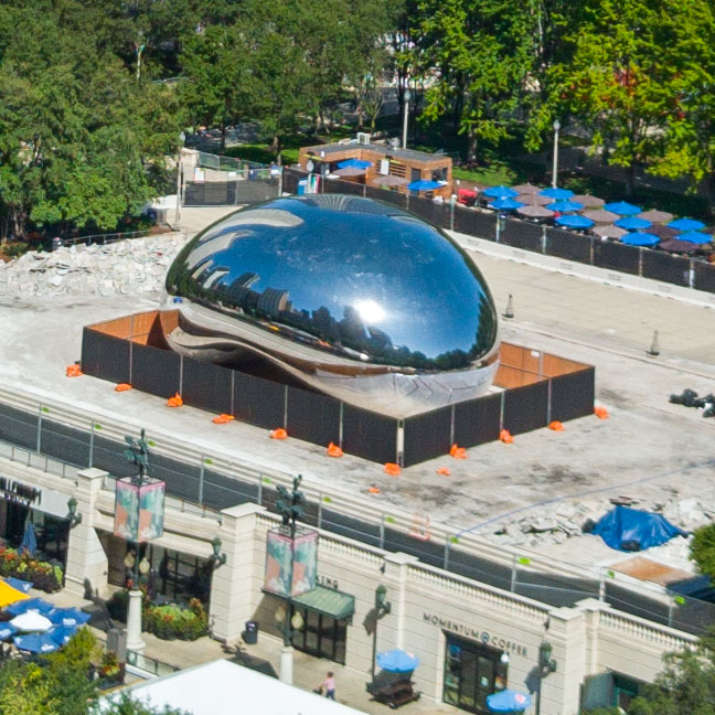 The Bean in Rekonstruktion