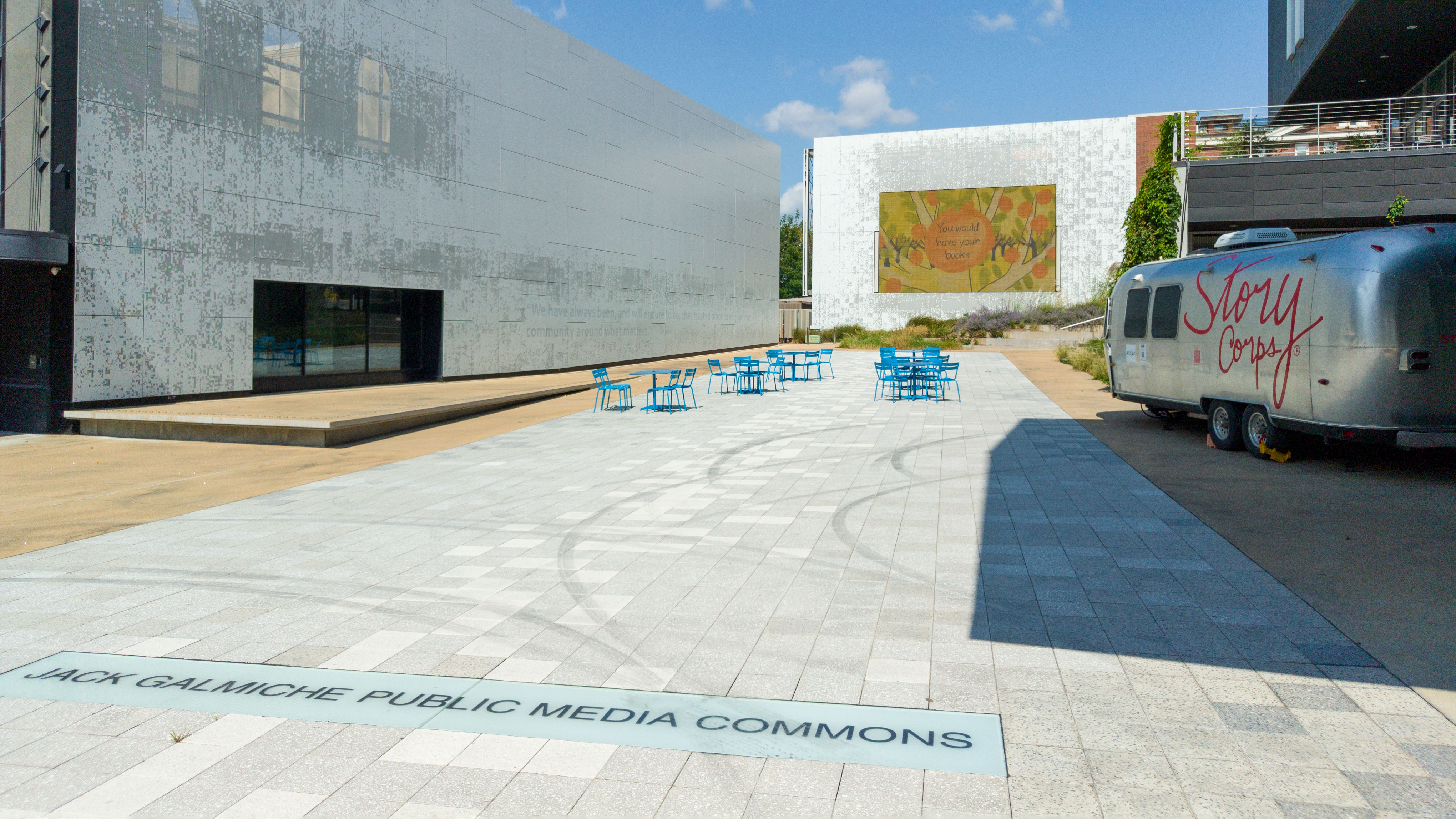 Rückseite vom CAM und der Pulitzer Galerie