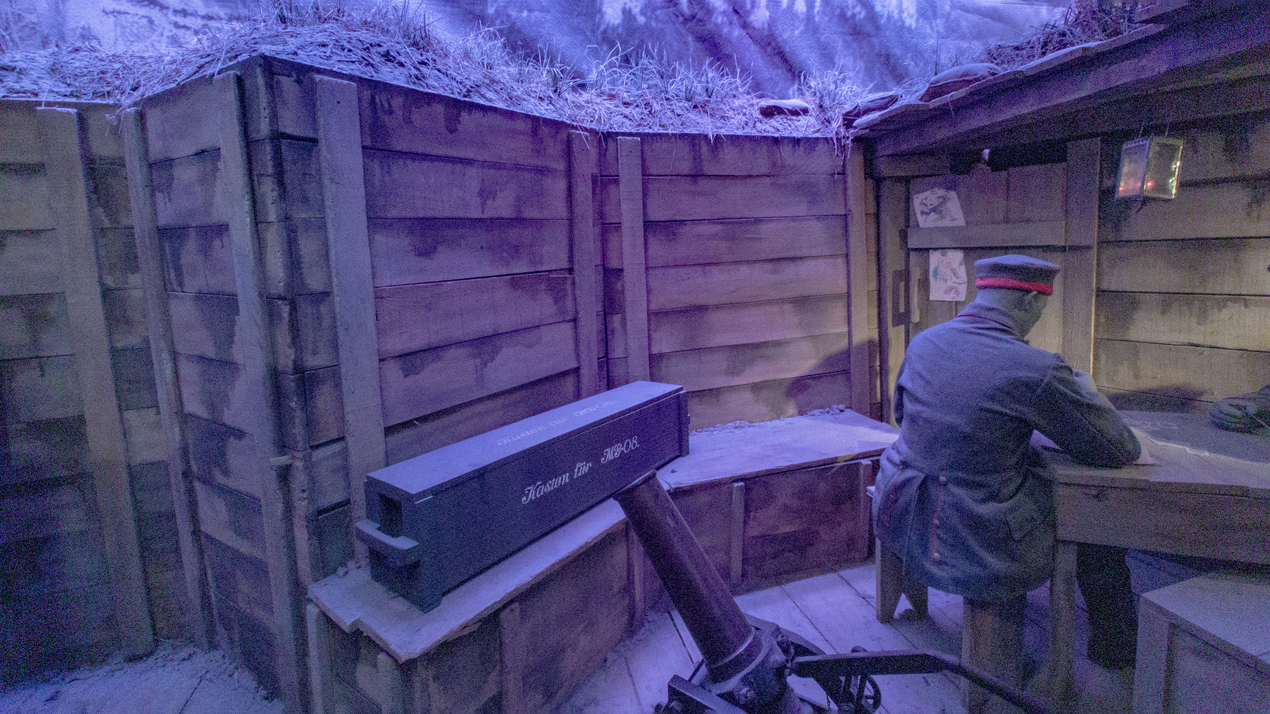 Nur der Geruch fehlte bei der präsentation der Schützengrägen