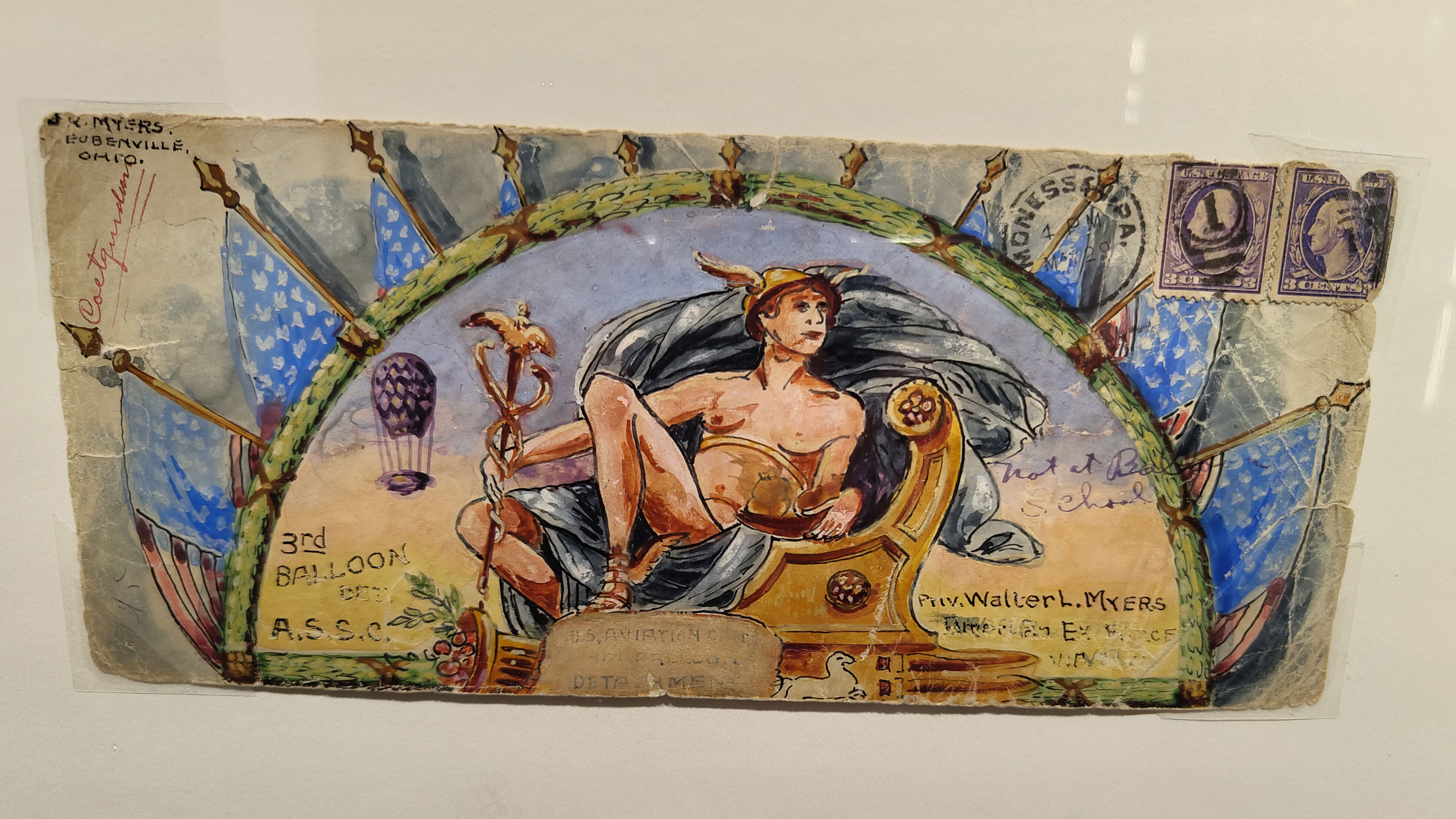 Ein Satz von Briefumschlägen die der Vater an seinen Sohn gezeichnet hat, das ist nur einer der Vielen