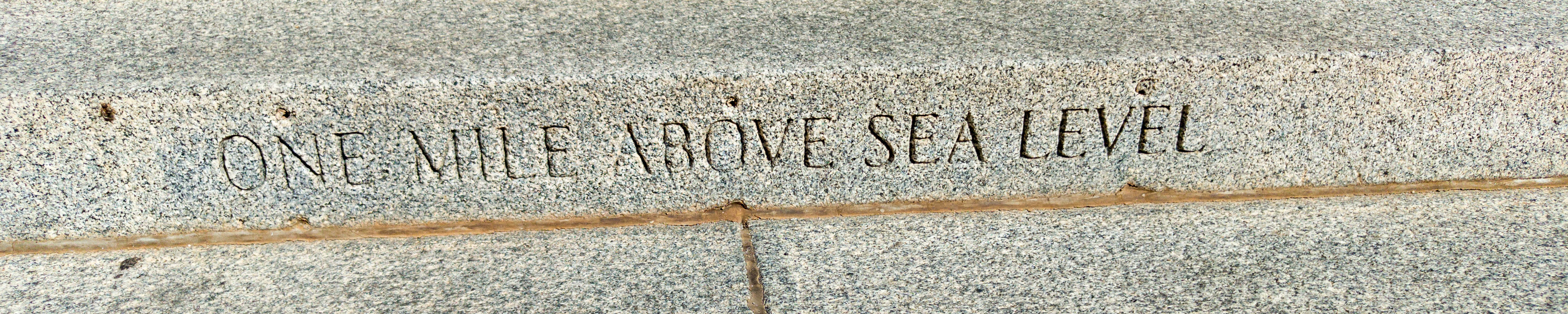 Eine Mile über dem Meer